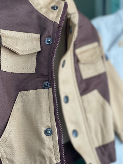 Korango Sherpa Lined Twill Jacket