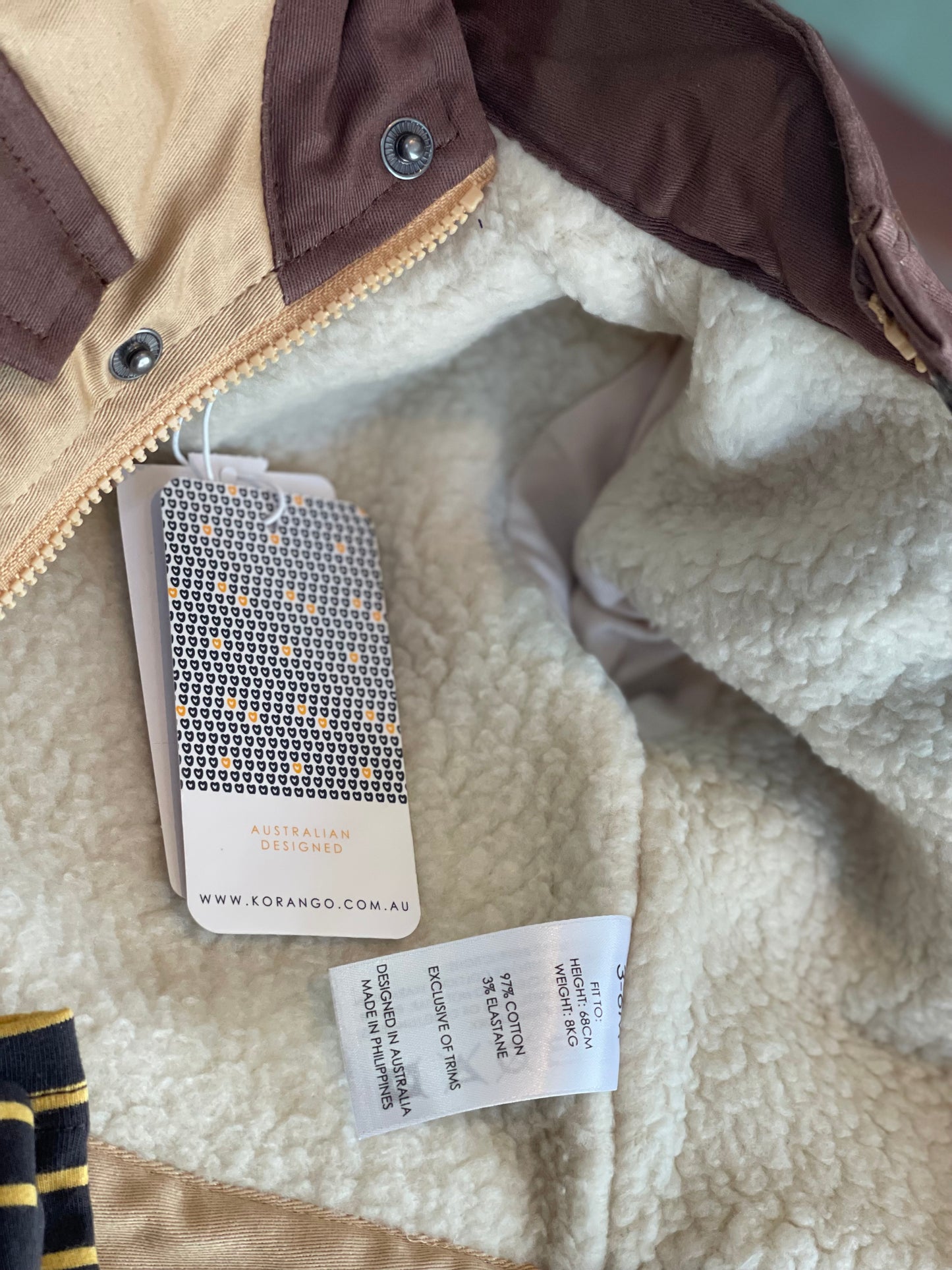 Korango Sherpa Lined Twill Jacket