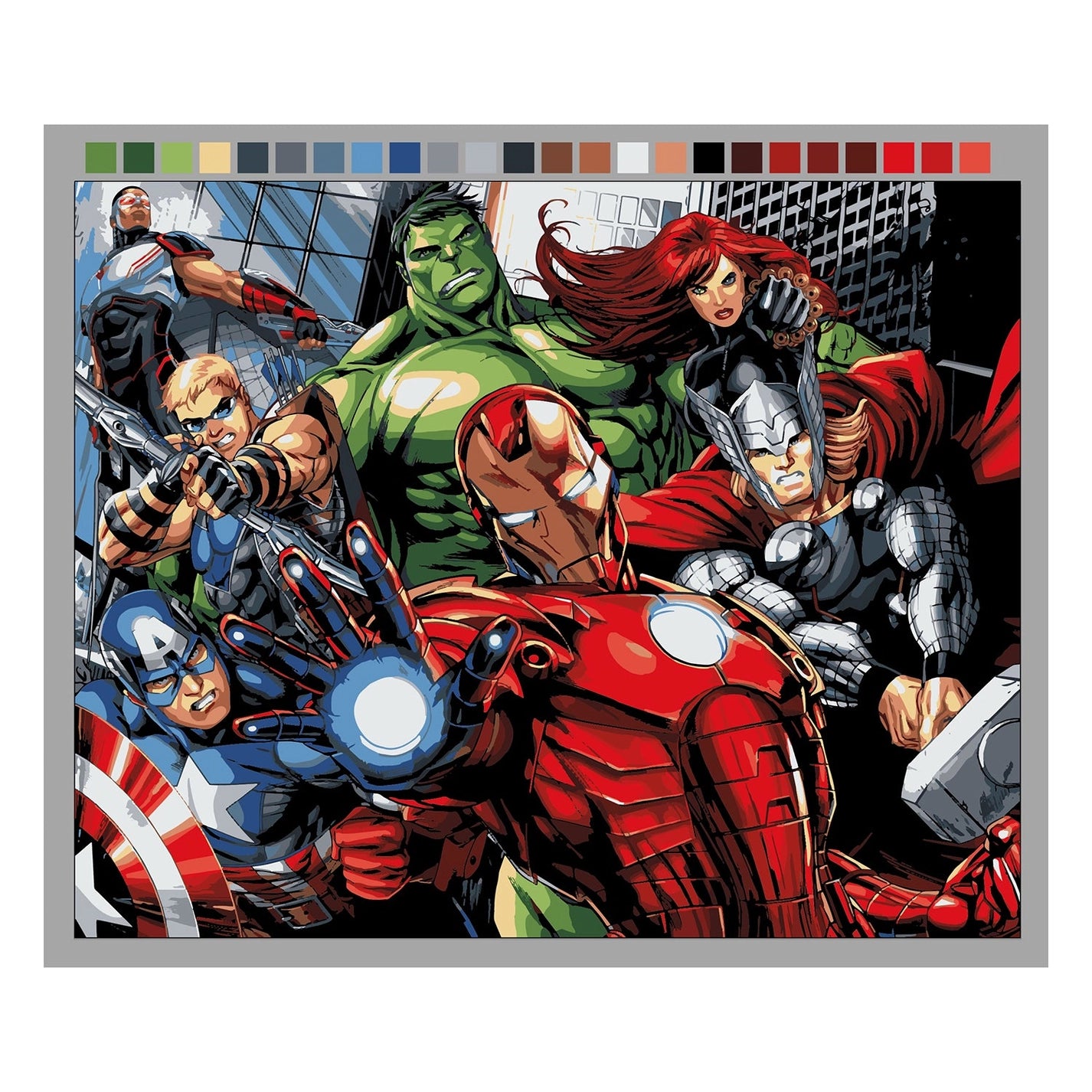 Marvel Avengers Assemble Art By Numbers