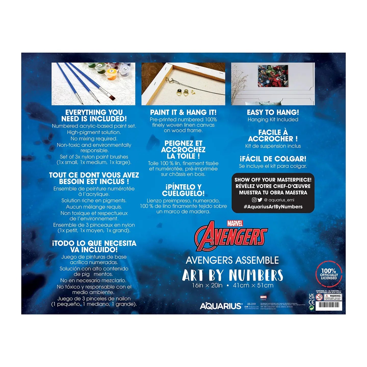 Marvel Avengers Assemble Art By Numbers