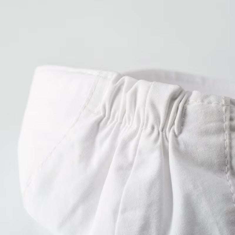 Baby Boy White Cotton Cap