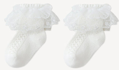 White Lace Frill socks