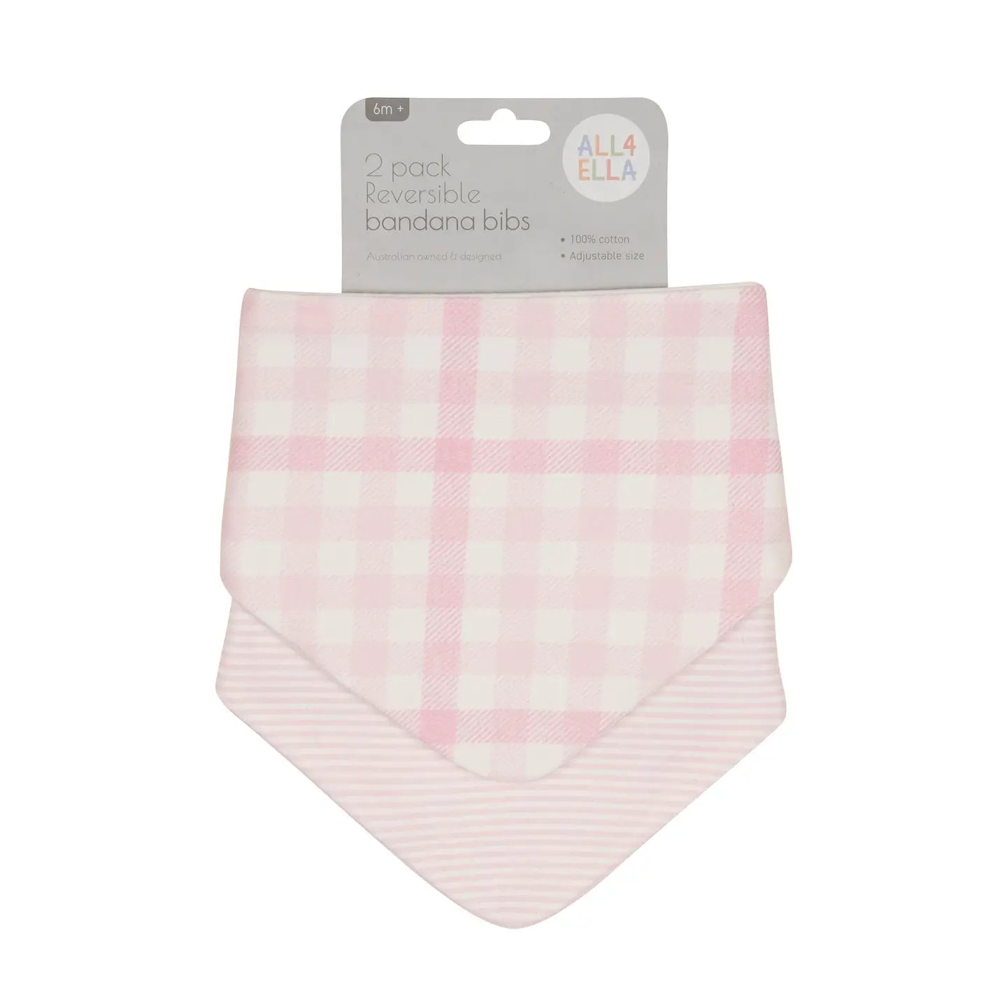 Bandana Bibs 2 Pack Reversible Assorted Designs
