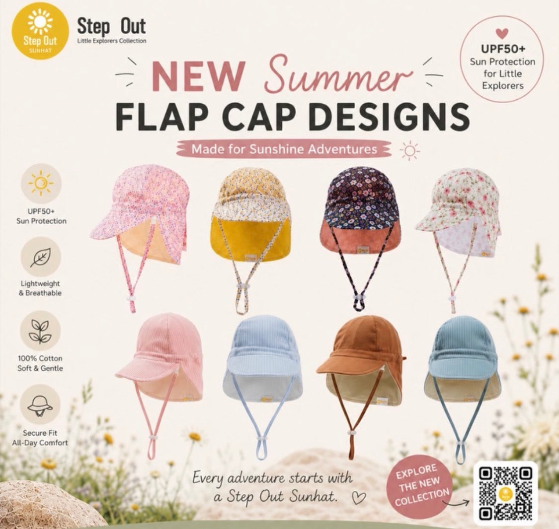 Step Out Sunhats - Flap Caps Collection