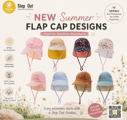 Step Out Sunhats - Flap Caps Collection