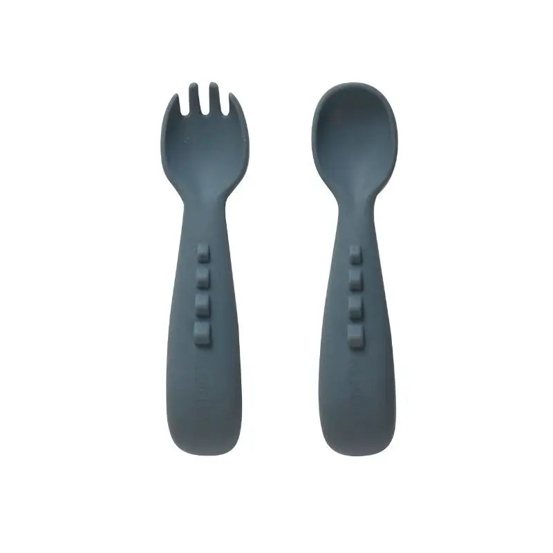Silicone Comfy Grip Cutlery – Spoon + Fork Set