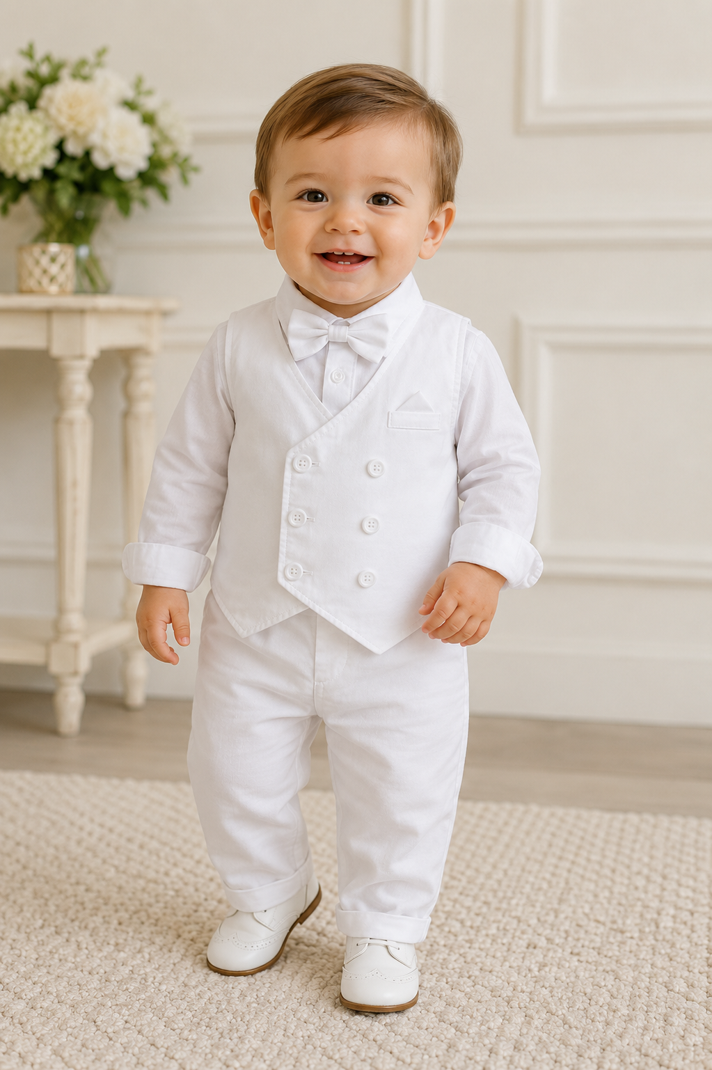 Oliver’s White 4 piece outfit