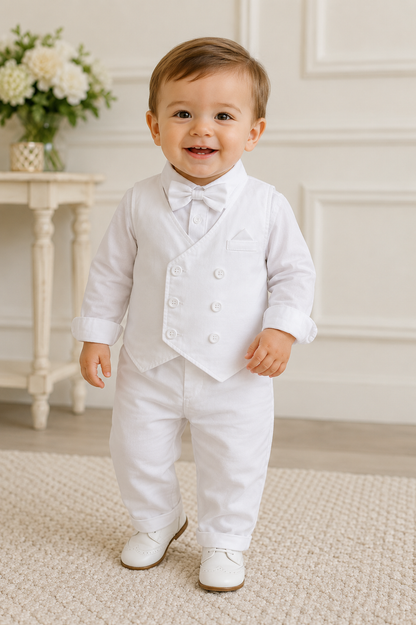 Oliver’s White 4 piece outfit