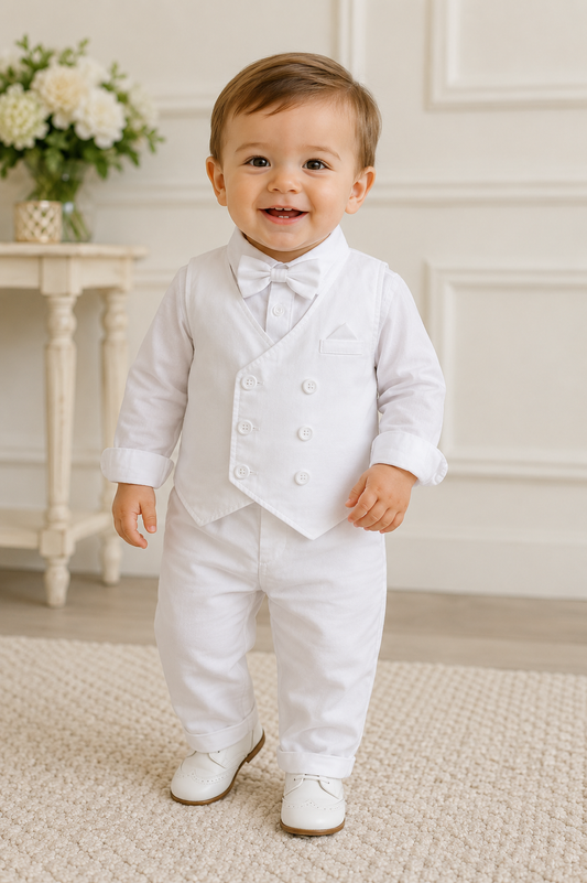 Oliver’s White 4 piece outfit