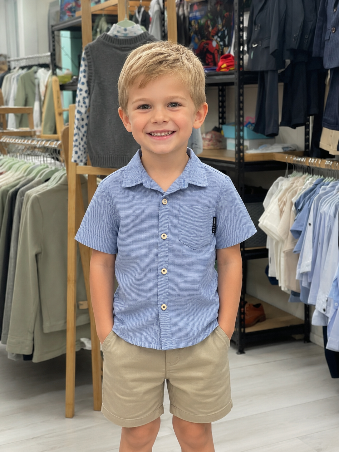 Short Sleeved Shirt Navy
