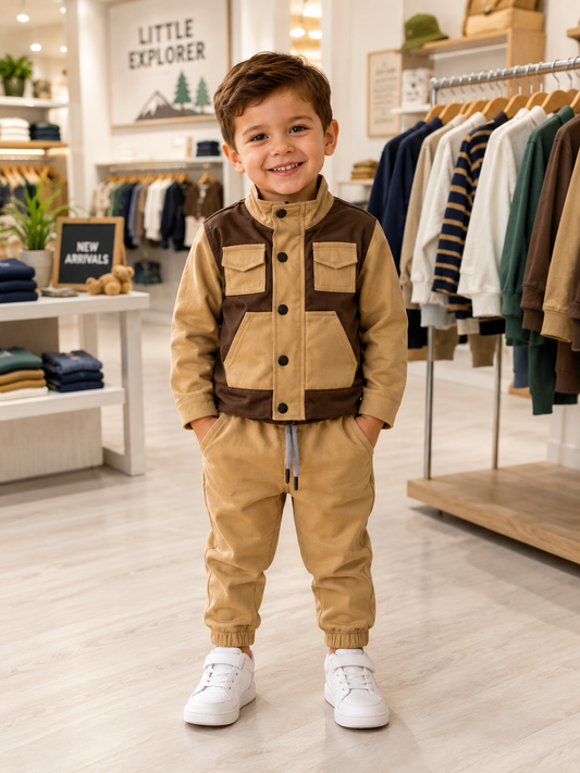 Korango Sherpa Lined Twill Jacket