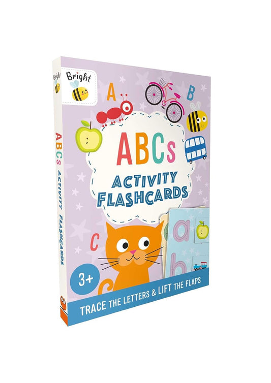 Bright Bee ABCs Activity Flashcards: with Tracing and Lift-the-Flaps for Ages 3& Up