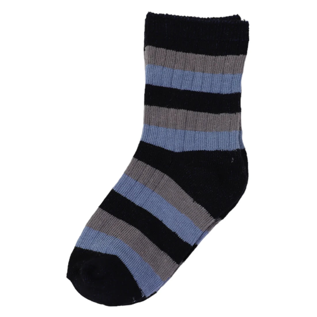 Ribbed Socks 5 pack - Navy Stripe