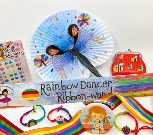 Mini Rainbow Dancer Ribbon Wand