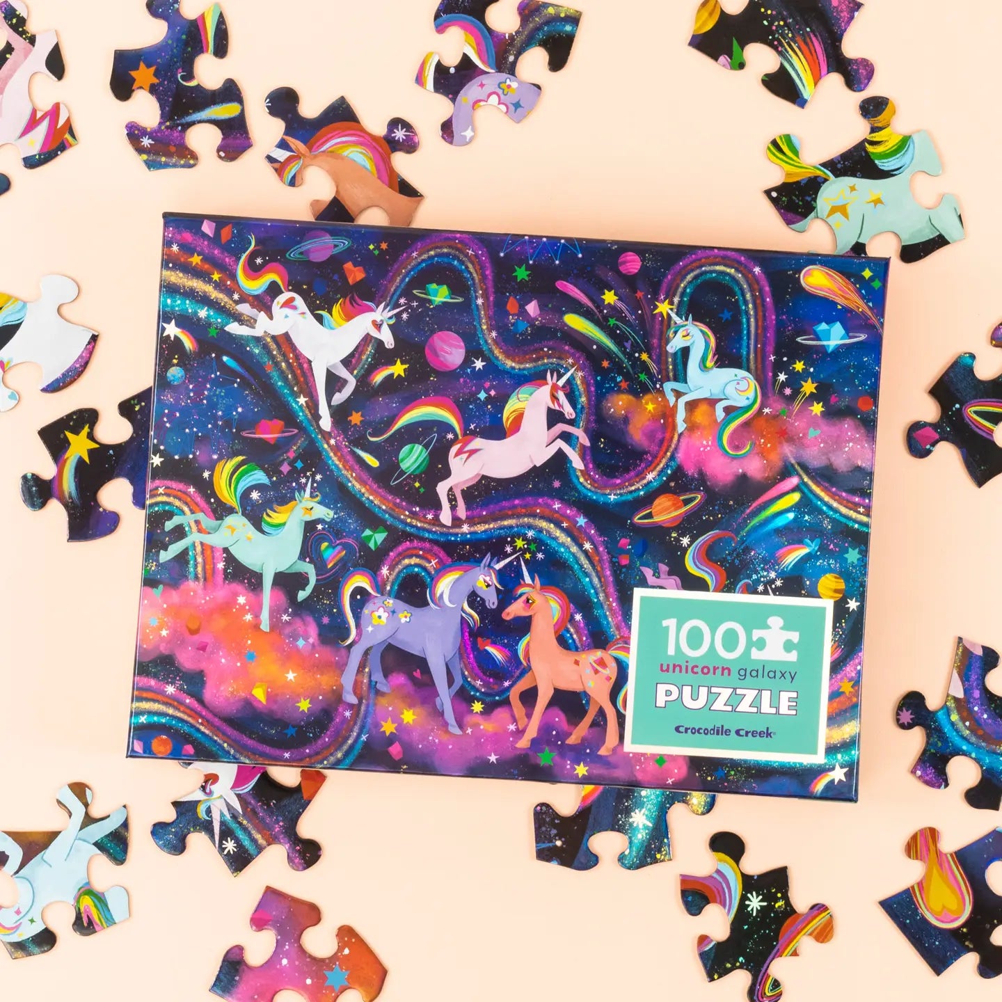 Unicorn Galaxy Holographic Puzzle 100pc