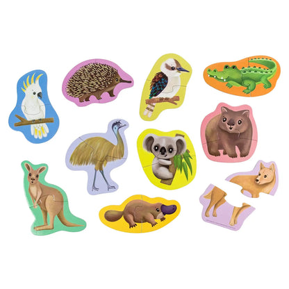 Let's Begin Puzzle 2 Pc - Aussie Animals