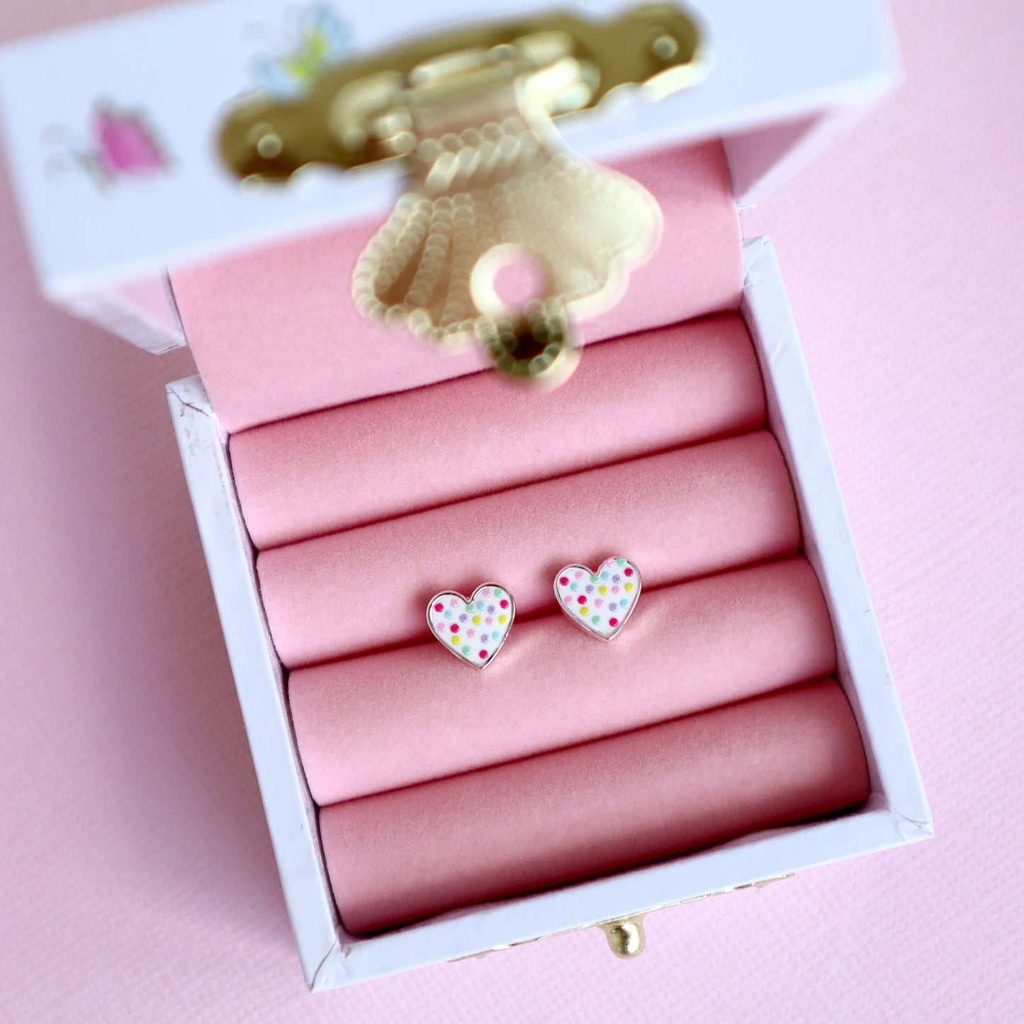 Confetti Heart Earrings