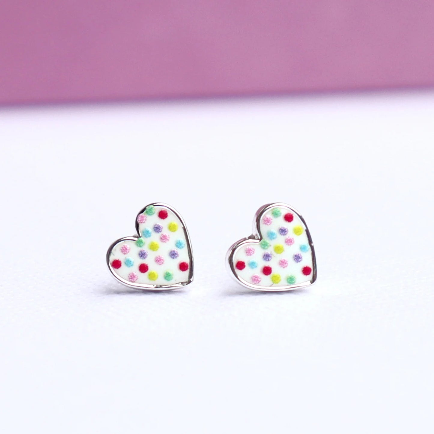 Confetti Heart Earrings