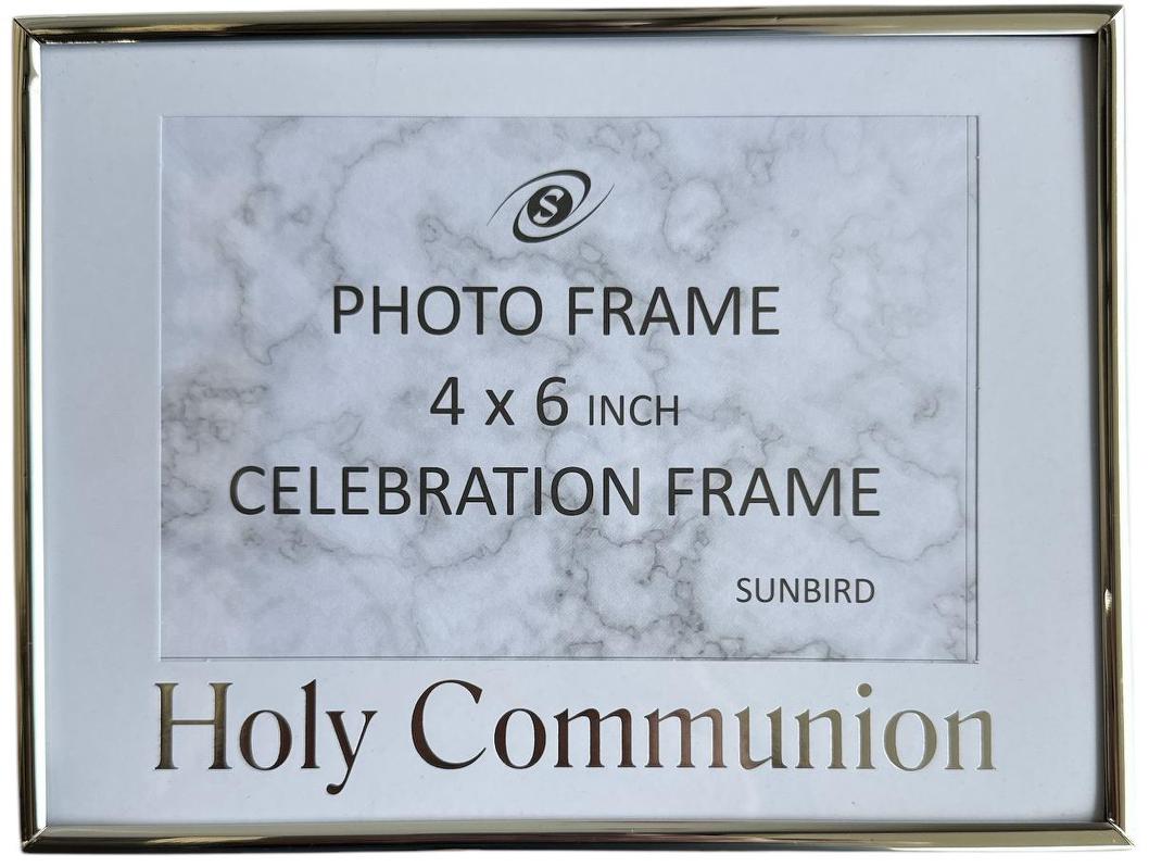 Holy Communion Silver Photo Frame 4x6”