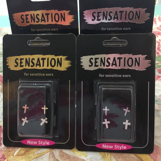 Sensation Cross Earrings Sets