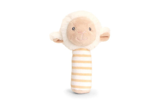Keeleco Baby Lamb Stick Rattle 14cm