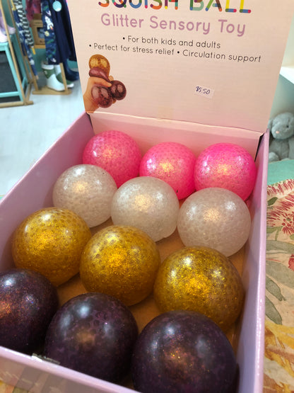 Squish Ball Glitter Sensory Toy