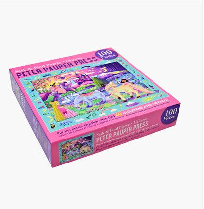 Unicorns Seek & Find 100-Piece Jigsaw Puzzle