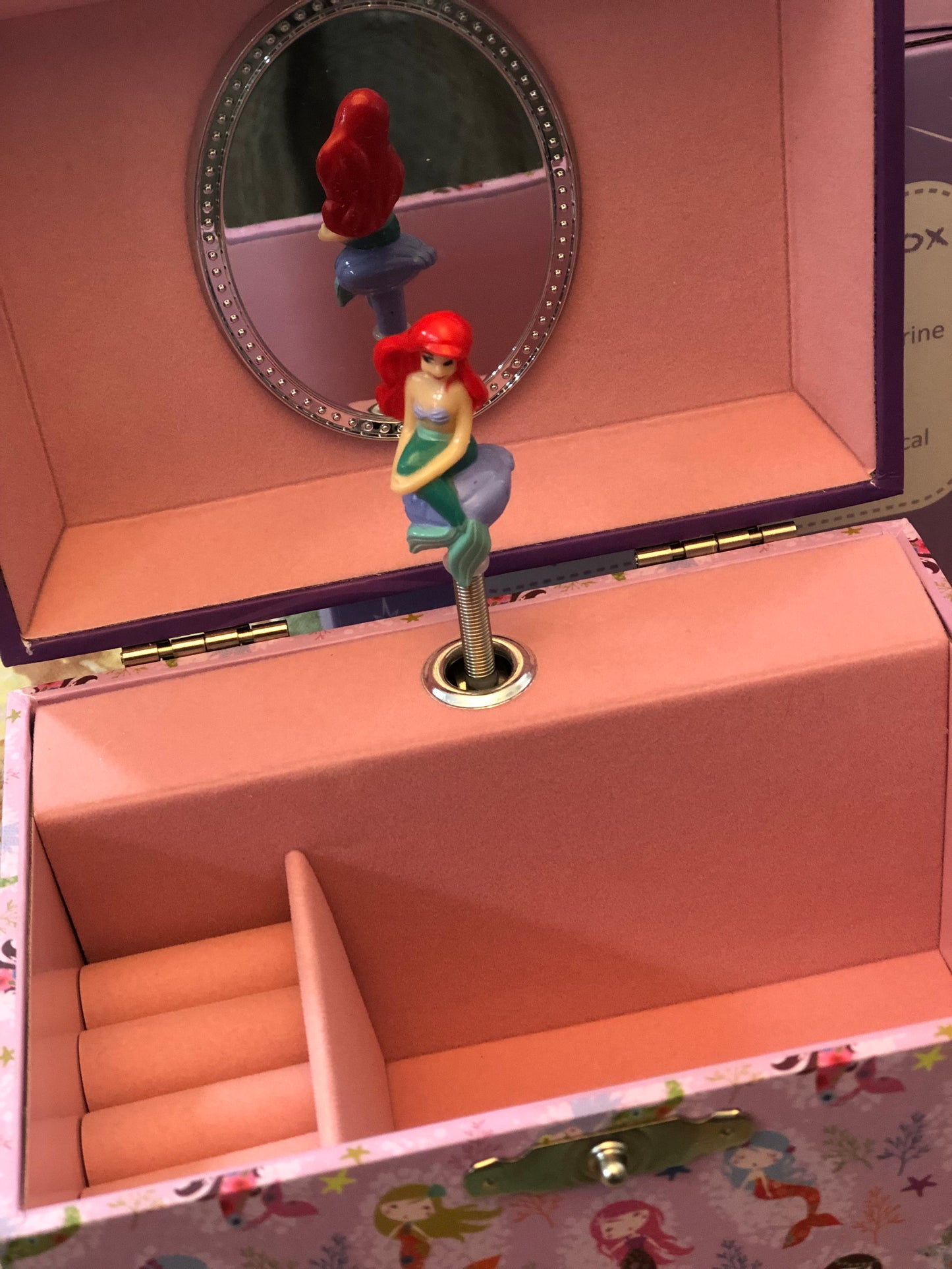 Dome Shape Musical Jewellery Box- Mermaid