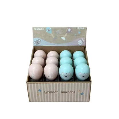 Wooden Koala & Bunny Baby Maraca's
