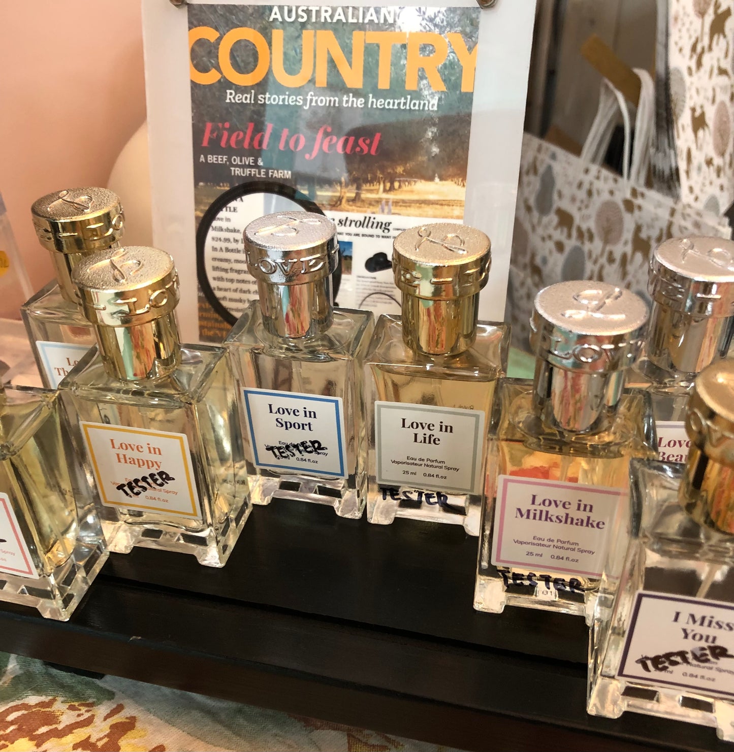 Love In A Bottle Natural Perfume Collection