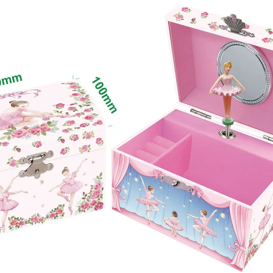 Dome Shape Musical Jewellery Box-Ballerina