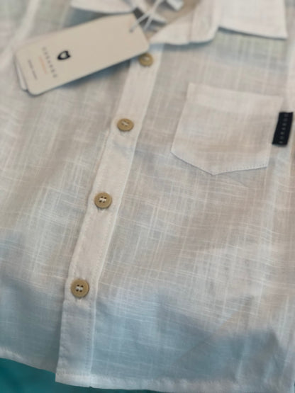 Korango Short Sleeve White Shirt