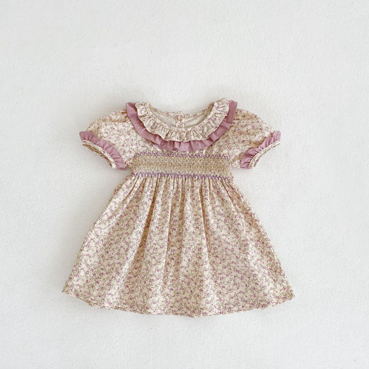 Avery’s Lilac Smocked Dress