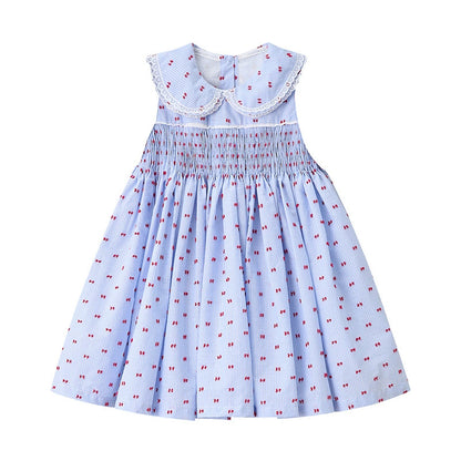 Blue Smocked Dress