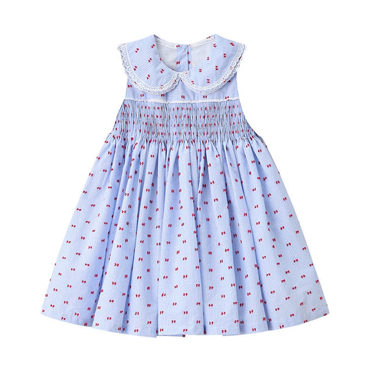 Blue Smocked Dress