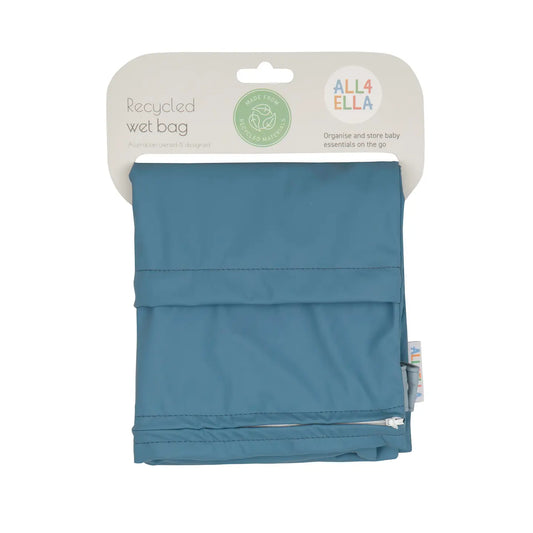 Large Recycled Recycled Wet Bag - Blue