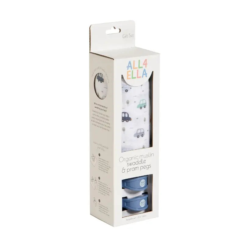 All4Ella Muslin & 2 Pram Peg Box Gift Sets