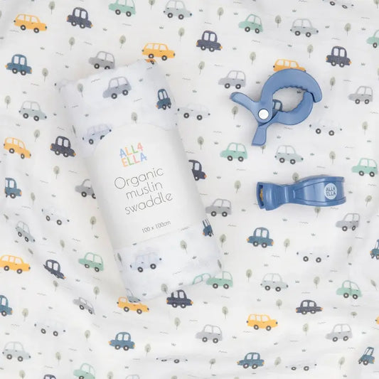 All4Ella Muslin & 2 Pram Peg Box Gift Sets