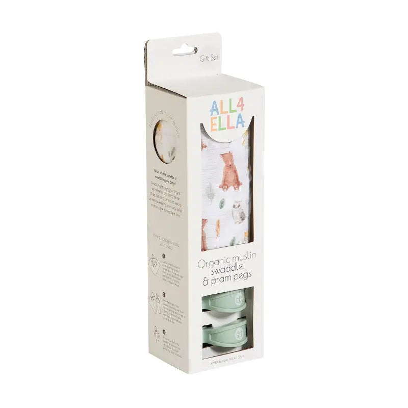 All4Ella Muslin & 2 Pram Peg Box Gift Sets
