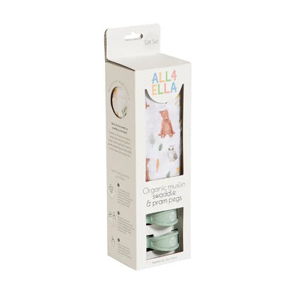 All4Ella Muslin & 2 Pram Peg Box Gift Sets