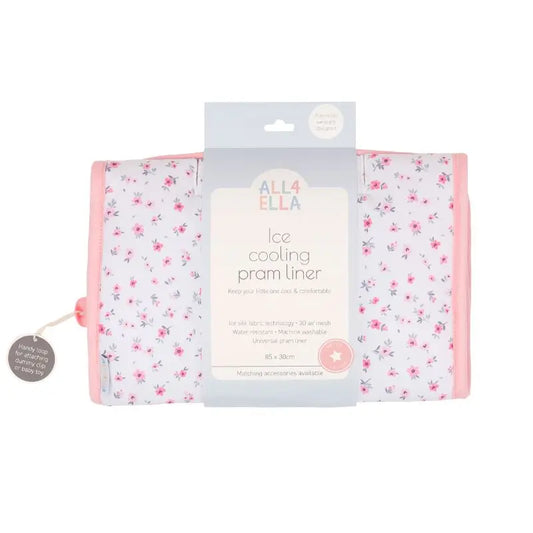 Ice Cooling Pram Liner Pink Petals
