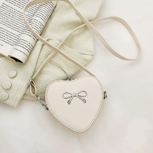 White Sweetheart Cross Body Handbag