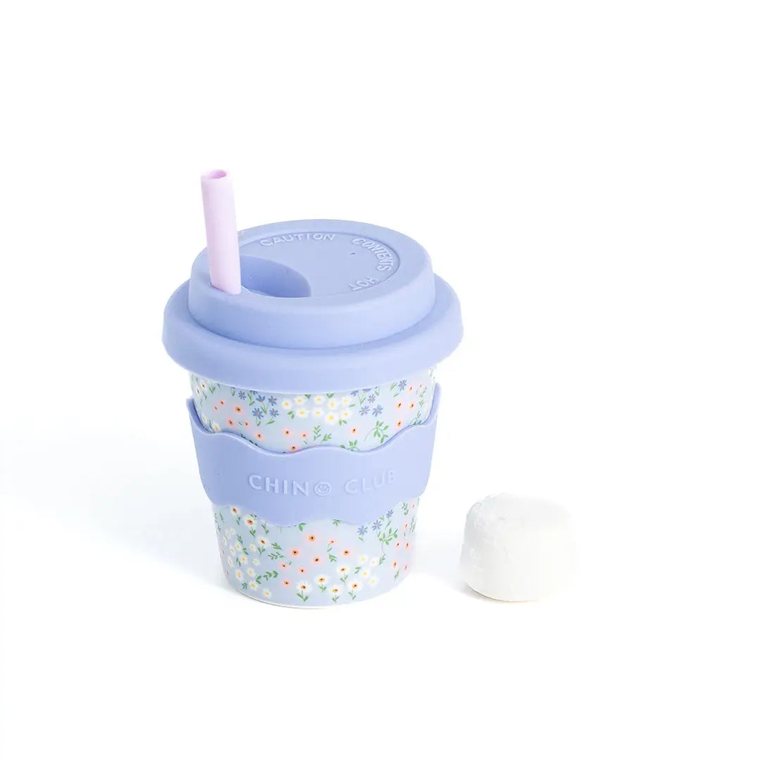 Baby Chino Bamboo Reusable 4oz/8oz Cups & Straws from