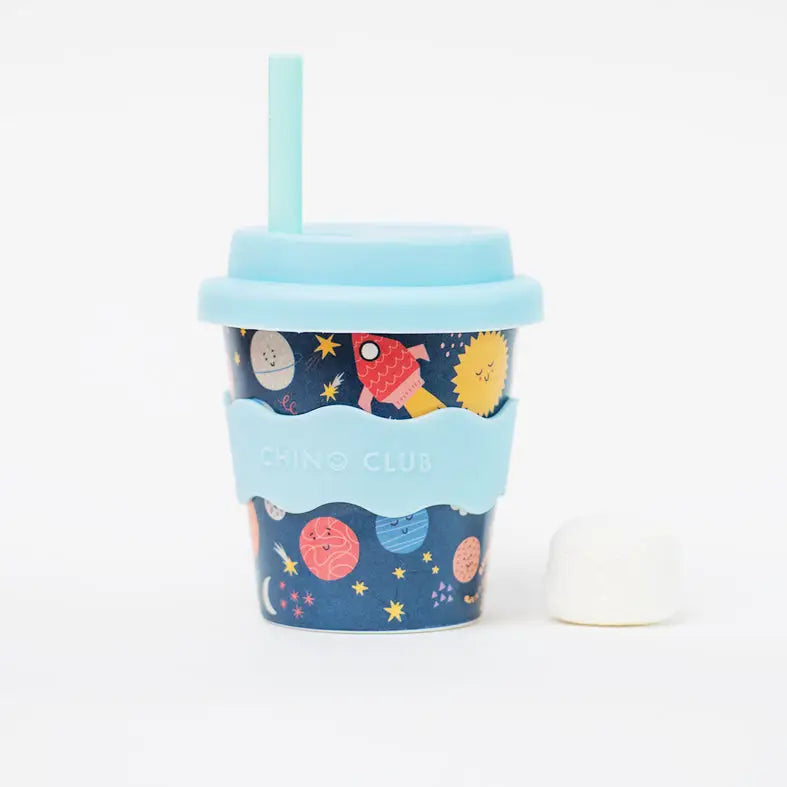 Baby Chino Bamboo Reusable 4oz/8oz Cups & Straws from