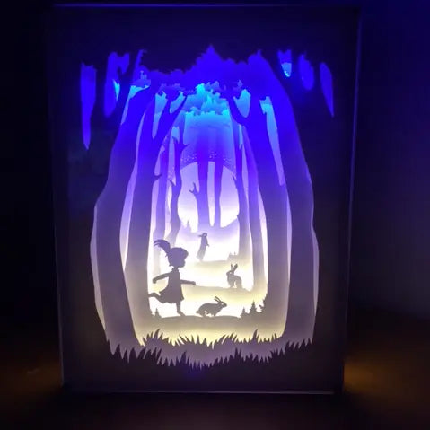 Girl and Rabbit Night Light