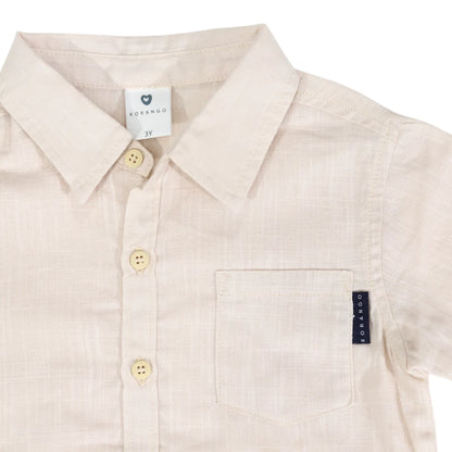 Korango Short Sleeve Beige Shirt