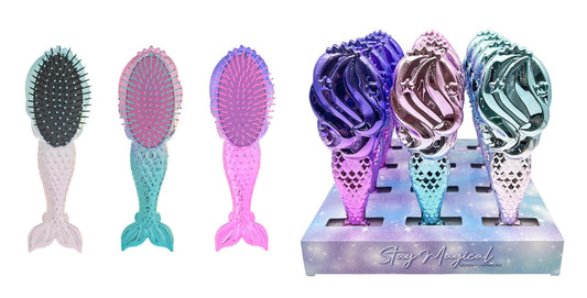 Metallic Mermaid Hairbrush
