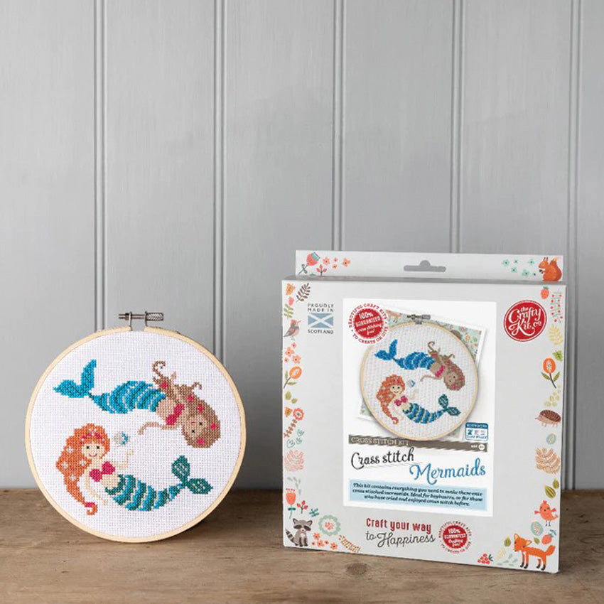 Crafty Kit - Mermaid Cross Stitch