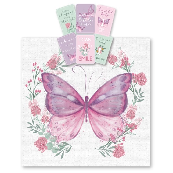 Butterfly Milestone Muslin Set