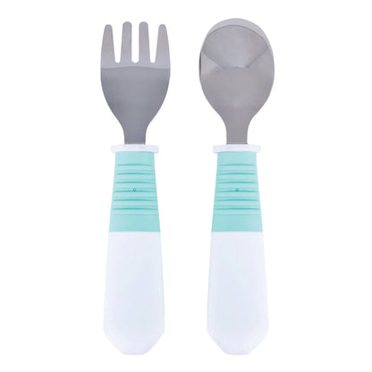 Tiny Twinkle - Stainless Fork and Spoon Set - Mint